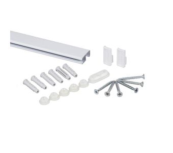 STAS cliprail pro white 100cm 39.37 inch + installation kit 