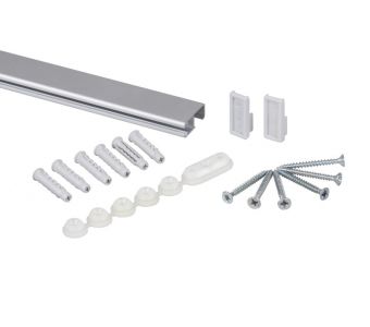 STAS cliprail pro silver + installation kit for soft wall 