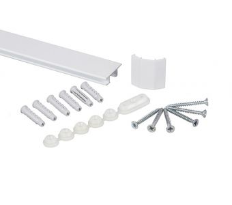 STAS cliprail max white + installation kit for soft wall 