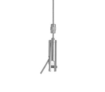 STAS suspension set with panel hanger (4 mm) and fixed loop mount