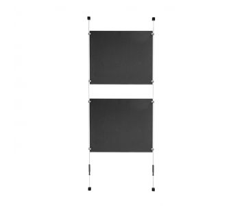 Hang boards 0.18 to 0.33 inch vertically