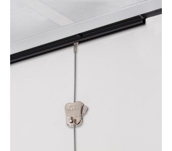 STAS u-rail - ceiling mounted picture hanging system