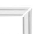 STAS plasterboard rail outside corner profile white