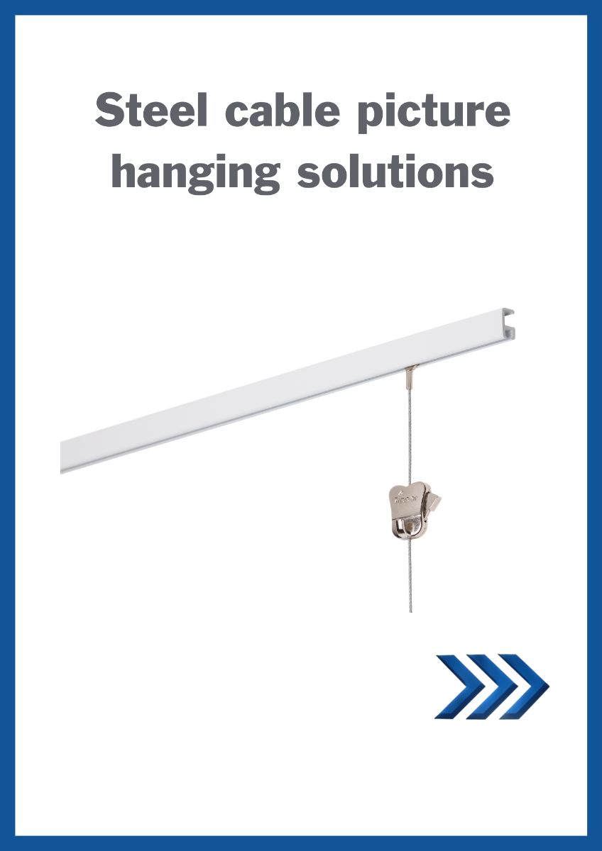 steel cable picture hanging solutions