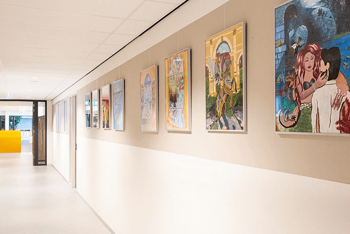 Proposition 28 art program picture hanging gallery wall