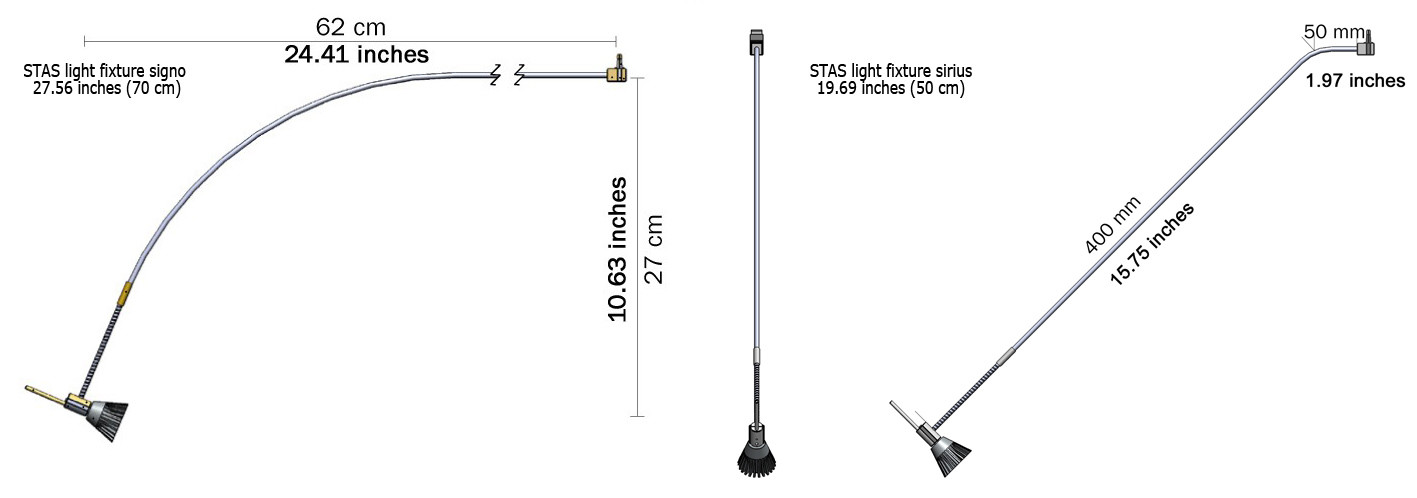 STAS art lighting fixtures