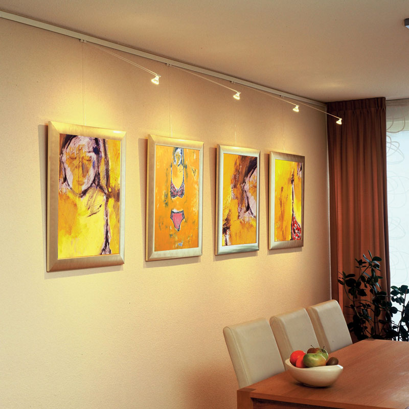 Track lighting systems STAS picture hanging systems